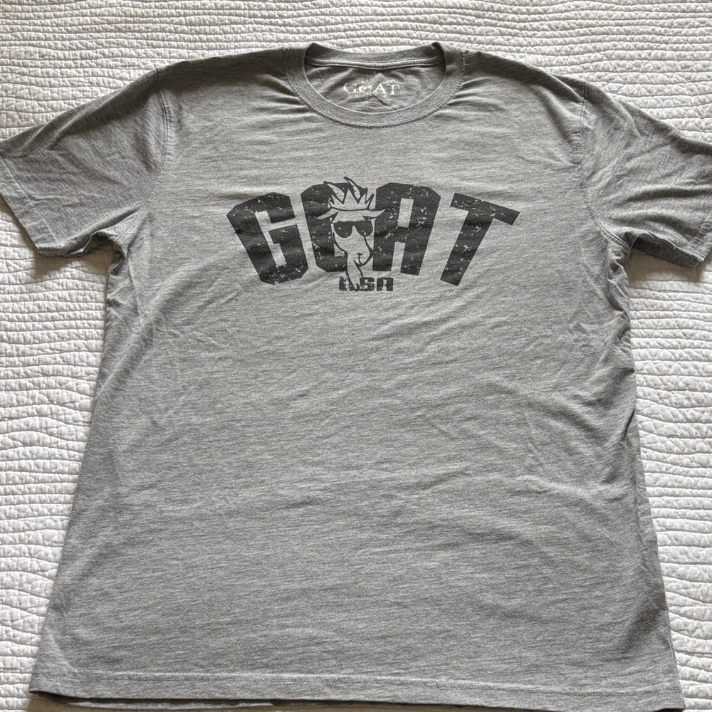 GOAT USA Gray Short Sleeve Tee
